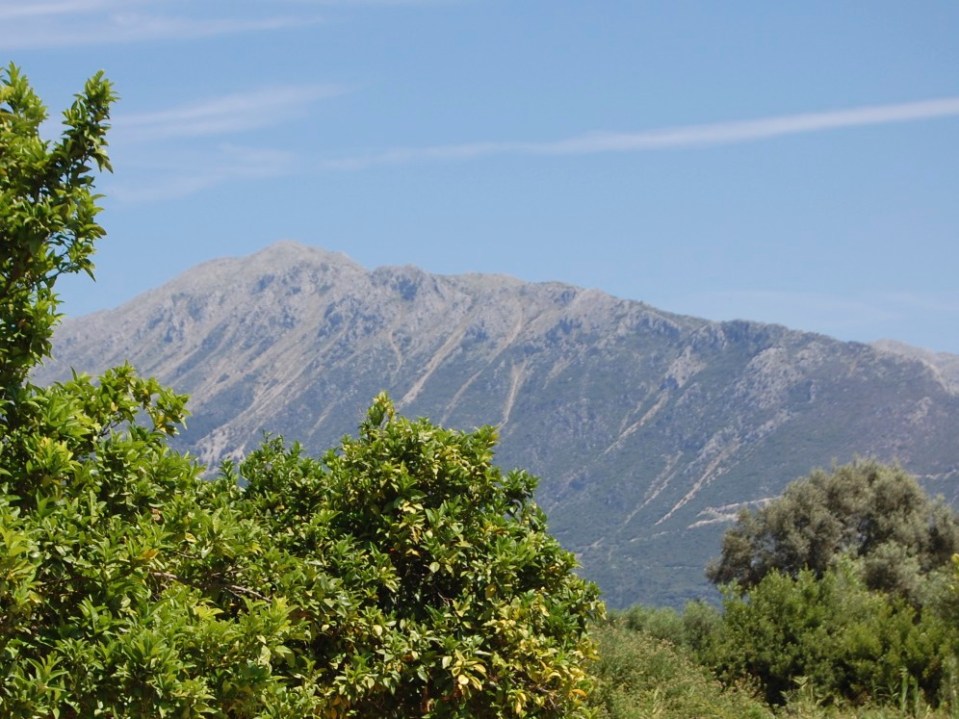 Mountains guard the hinterland