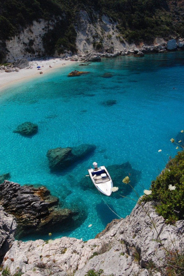Some of the clearest water on Lefkas